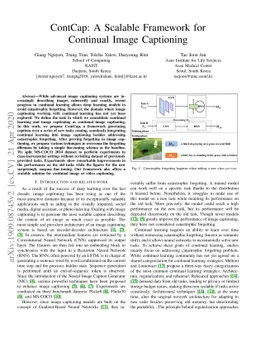 ContCap: A scalable framework for continual image captioning
