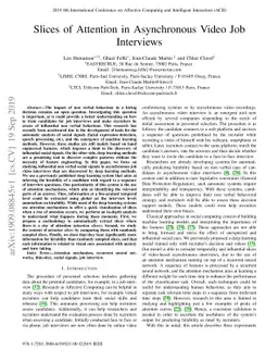 Slices of Attention in Asynchronous Video Job Interviews