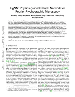PgNN: Physics-guided Neural Network for Fourier Ptychographic Microscopy
