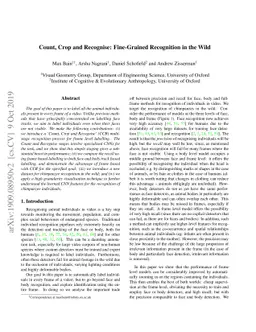 Count, Crop and Recognise: Fine-Grained Recognition in the Wild