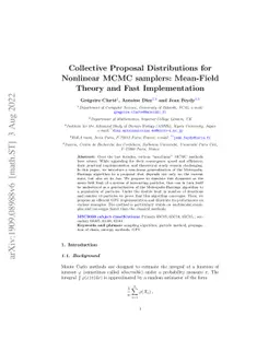 Collective Proposal Distributions for Nonlinear MCMC samplers:
  Mean-Field Theory and Fast Implementation
