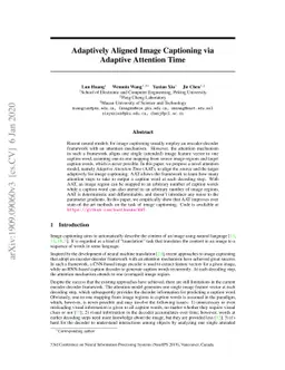 Adaptively Aligned Image Captioning via Adaptive Attention Time