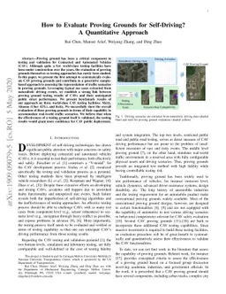 How to Evaluate Proving Grounds for Self-Driving? A Quantitative
  Approach