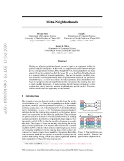 Meta-Neighborhoods