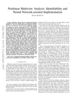 Nonlinear Multiview Analysis: Identifiability and Neural
  Network-assisted Implementation