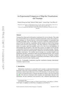 An Experimental Comparison of Map-like Visualisations and Treemaps