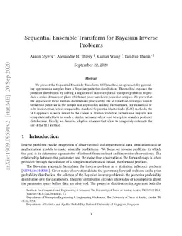 Sequential Ensemble Transform for Bayesian Inverse Problems
