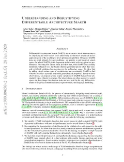 Understanding and Robustifying Differentiable Architecture Search