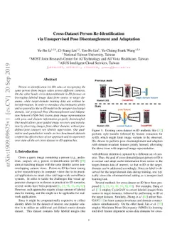 Cross-Dataset Person Re-Identification via Unsupervised Pose
  Disentanglement and Adaptation