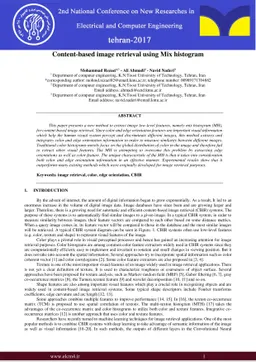 Content-based image retrieval using Mix histogram