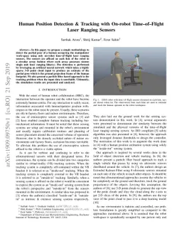 Human Position Detection & Tracking with On-robot Time-of-Flight Laser
  Ranging Sensors