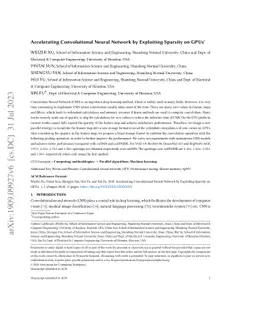 Accelerating convolutional neural network by exploiting sparsity on GPUs