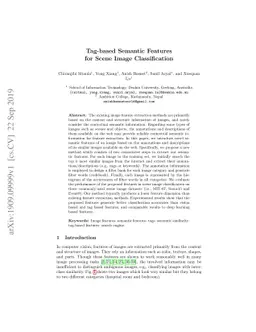 Tag-based Semantic Features for Scene Image Classification
