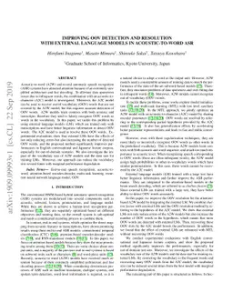 Improving OOV Detection and Resolution with External Language Models in
  Acoustic-to-Word ASR