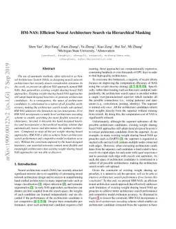 HM-NAS: Efficient Neural Architecture Search via Hierarchical Masking