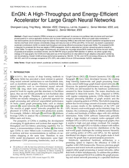 EnGN: A High-Throughput and Energy-Efficient Accelerator for Large Graph
  Neural Networks