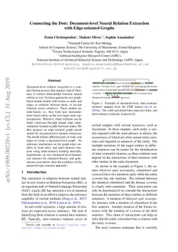 Connecting the Dots: Document-level Neural Relation Extraction with
  Edge-oriented Graphs