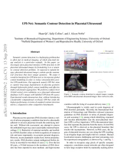 UPI-Net: Semantic Contour Detection in Placental Ultrasound