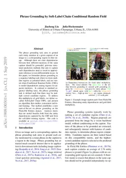 Phrase Grounding by Soft-Label Chain Conditional Random Field