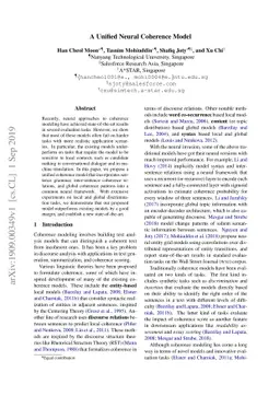 A Unified Neural Coherence Model