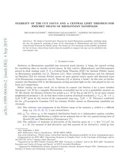 Stability of the Cut Locus and a Central Limit Theorem for Fréchet
  Means of Riemannian Manifolds