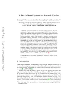 A Sketch-Based System for Semantic Parsing