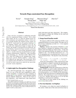 Towards Flops-constrained Face Recognition