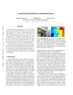 Counterfactual Depth from a Single RGB Image