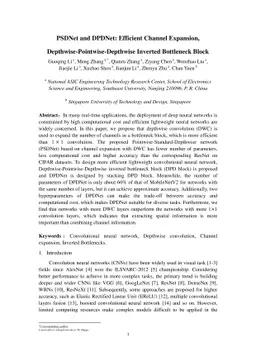 PSDNet and DPDNet: Efficient channel expansion,
  Depthwise-Pointwise-Depthwise Inverted Bottleneck Block