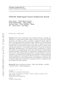 MANAS: Multi-Agent Neural Architecture Search