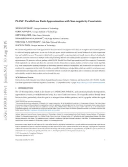 PLANC: Parallel Low Rank Approximation with Non-negativity Constraints