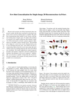 Few-Shot Generalization for Single-Image 3D Reconstruction via Priors