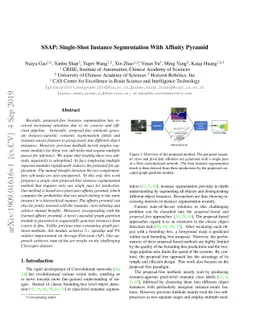 SSAP: Single-Shot Instance Segmentation With Affinity Pyramid