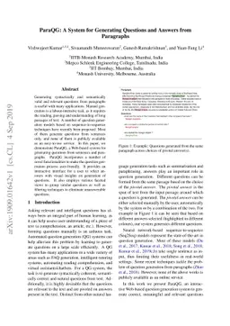 ParaQG: A System for Generating Questions and Answers from Paragraphs