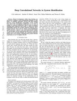 Deep Convolutional Networks in System Identification