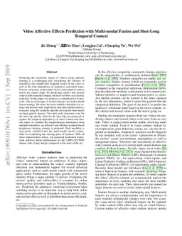 Video Affective Effects Prediction with Multi-modal Fusion and Shot-Long
  Temporal Context