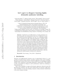 Let's agree to disagree: learning highly debatable multirater labelling