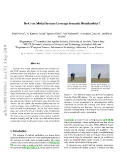 Do Cross Modal Systems Leverage Semantic Relationships?