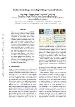 TIGEr: Text-to-Image Grounding for Image Caption Evaluation