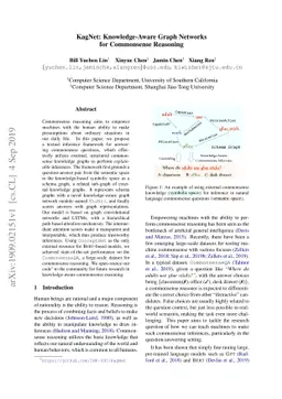 KagNet: Knowledge-Aware Graph Networks for Commonsense Reasoning