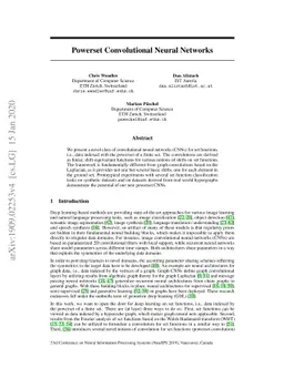 Powerset Convolutional Neural Networks