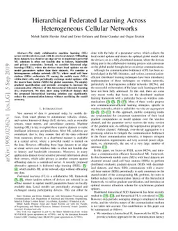 Hierarchical Federated Learning Across Heterogeneous Cellular Networks
