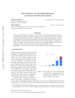 Best Practices for Scientific Research on Neural Architecture Search
