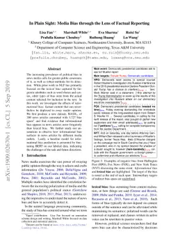 In Plain Sight: Media Bias Through the Lens of Factual Reporting