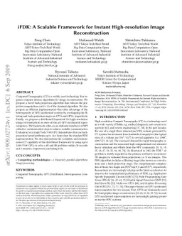 iFDK: A Scalable Framework for Instant High-resolution Image
  Reconstruction