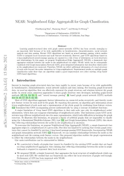 NEAR: Neighborhood Edge AggregatoR for Graph Classification