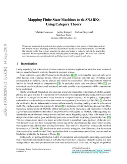 Mapping finite state machines to zk-SNARKS Using Category Theory