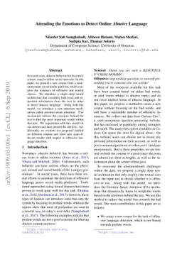 Attending the Emotions to Detect Online Abusive Language