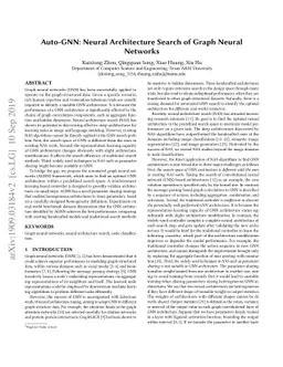 Auto-GNN: Neural Architecture Search of Graph Neural Networks