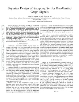 Bayesian Design of Sampling Set for Bandlimited Graph Signals